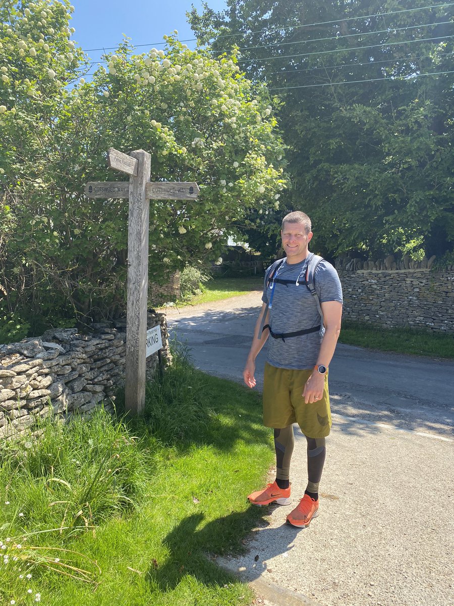 Congratulations to Mr. Bryce, who, in just three and a half days has just completed the gruelling 102 mile long Cotswold Way trail! #anotherhill #arewenearlythereyet