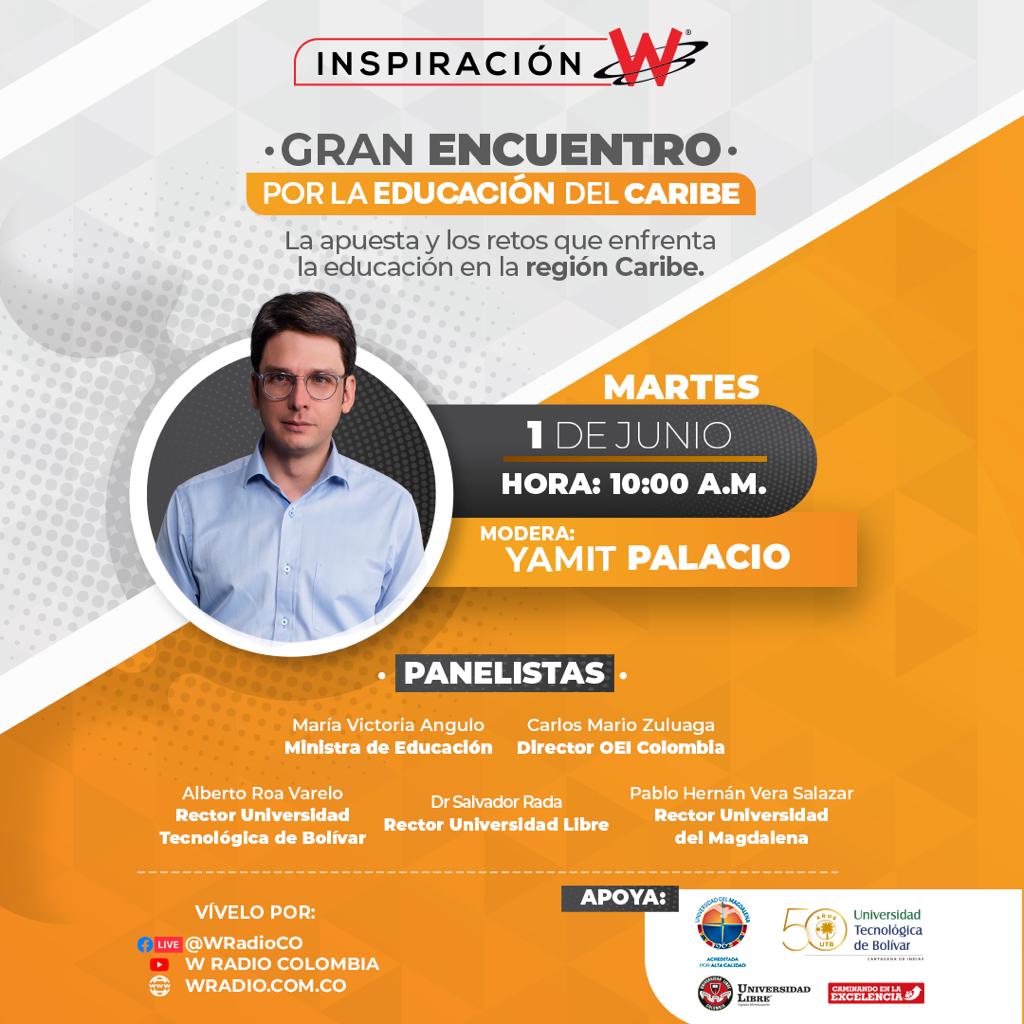ColombiaOEI's tweet photo. 🎙️ #Acompañanos 1 de Junio a las 10am en: #ForosW Gran Encuentro por la Educación del Caribe. 👥 Panelistas: @Mineducacion @VictoriaBxE Director OEI Colombia @zuluagapardo y Rectores de @utboficial @Unilibre_BQ @Unimagdalena
🤳Por: https://t.co/LDyWnv8Edx https://t.co/IX7Ri9boH1