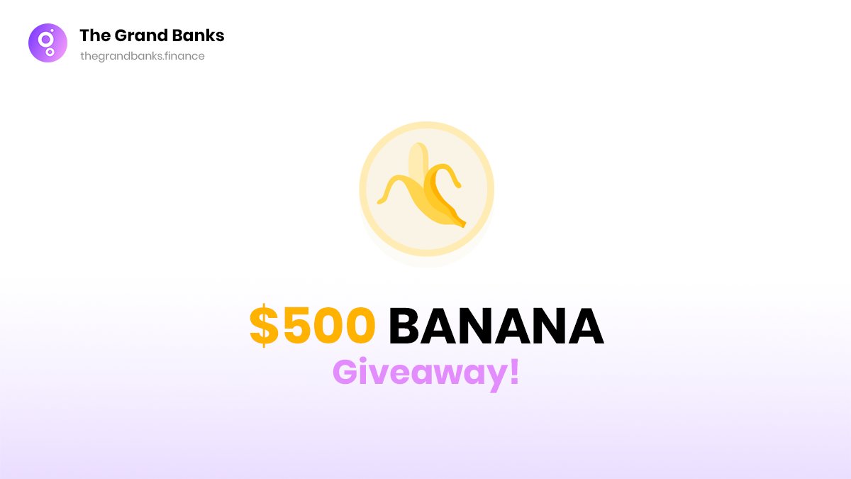 Grandbanks13's tweet photo. 🍌🐵 $500 $BANANA #GIVEAWAY 🐵🍌

Follow 
@Grandbanks13 @ape_swap 
 
Comment BSC Address
Like + RT &amp; Tag 3 Friends
Join: https://t.co/Y8Sm6FRqHQ

10 winners!
End: June 5th

NEW POOLS with HIGH APY% 
$BANANA
$BANANA- $BNB
$MATIC- $BNB
$FTM - $BNB

Stake: https://t.co/ZDHo1BNNNr https://t.co/98j9LLGENl