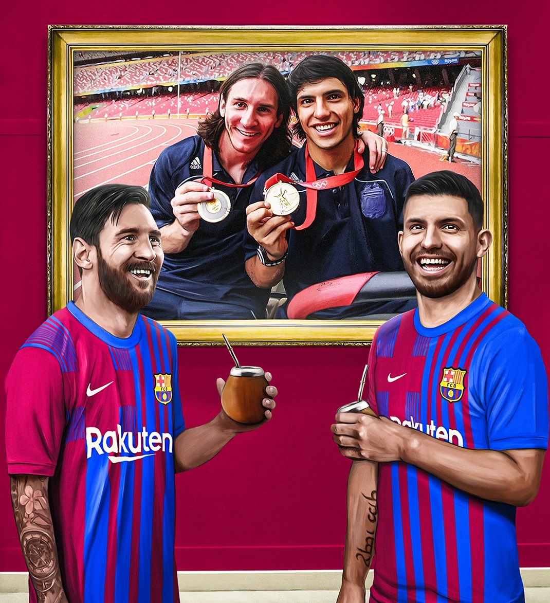 Sergio Aguero joins Barcelona