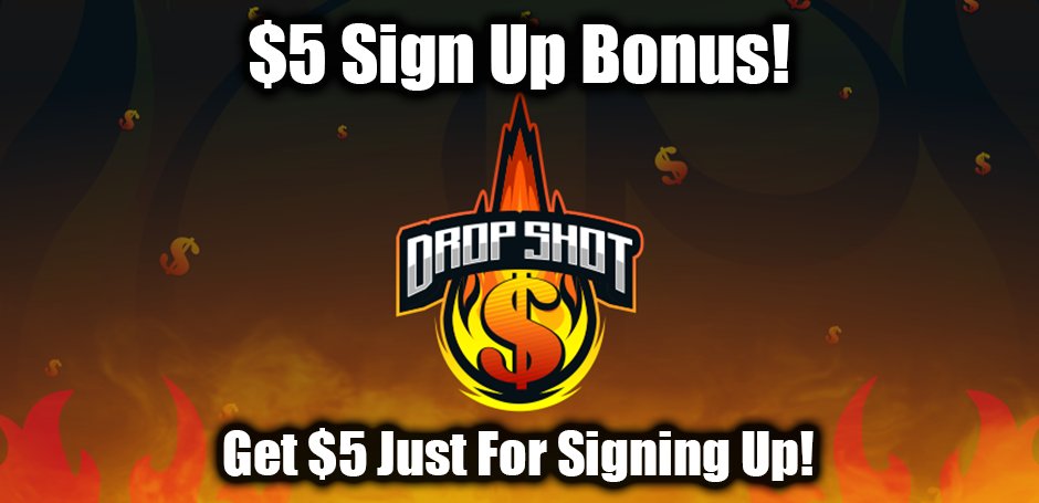 DropShotComp's tweet photo. Don't forget, you get $5 in free play just for signing up over at https://t.co/tMoTj7brpF!! 

@BlazedRTs
@SGH_RTs
@ShoutGamers
@GamingRTweeters
@EsportsTweeter
@FatalRTs https://t.co/GHyFuaGMJo