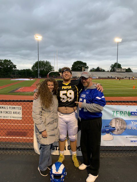 gabe_hulsy_75's tweet photo. Great honor to represent THE Kennard-Dale Rams at the PSFCA East/West Game! @KDHS_Athletics @KDRamsFootball @EdinboroFB https://t.co/l5JXCksMzP