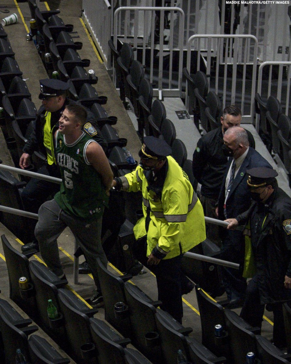 Cole Buckley, the 21-year-old suspect who allegedly threw a water bottle at Kyrie Irving, is charged with assault and battery by means of a dangerous weapon and will be arraigned Tuesday in Boston Municipal Court, according to Boston Police. More: es.pn/3fBv4UV