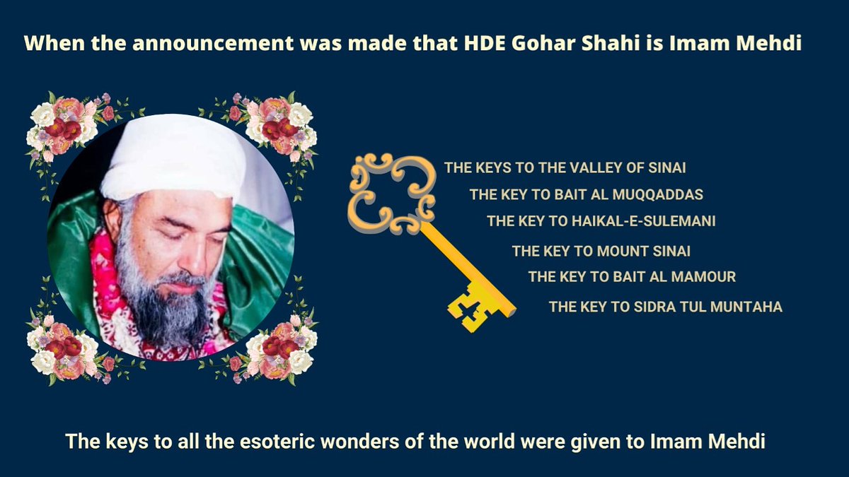 MuskanGohar4's tweet photo. When the announcement was made that HDE Goharshahi is Imam Mehdi. #Goharshahi #younusalgohar #humanity #alratv #sufism #imammahdi #imammehdi #thepromisedone #theawaitedone #judaism #christianity #muslim #hinduism https://t.co/gHImYIvaCr