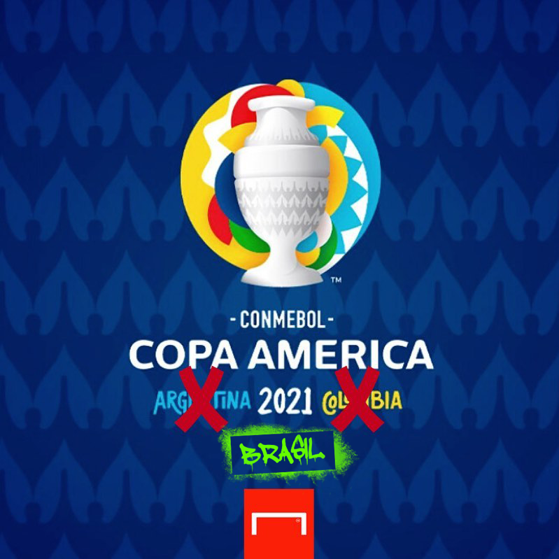 goal's tweet photo. CONFIRMED: The 2020 Copa America will be held in Brazil 🇧🇷 https://t.co/vSJMVgBRHm