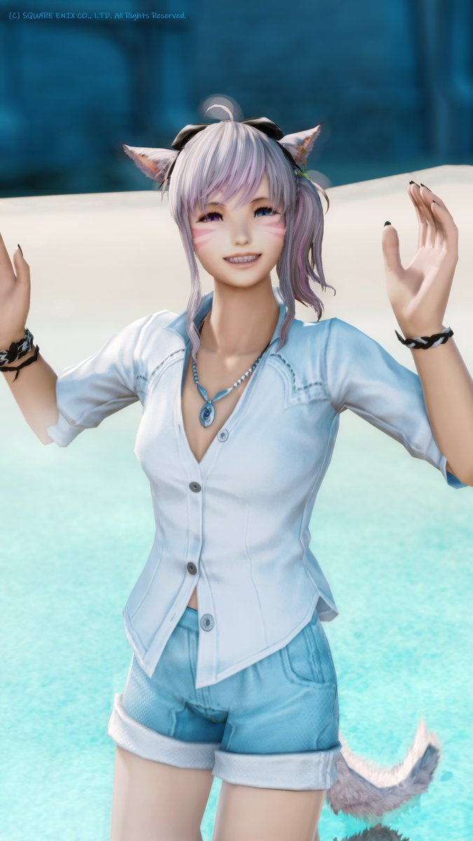 ff14suzu's tweet photo. 海～～✨ https://t.co/qz6kAR866a