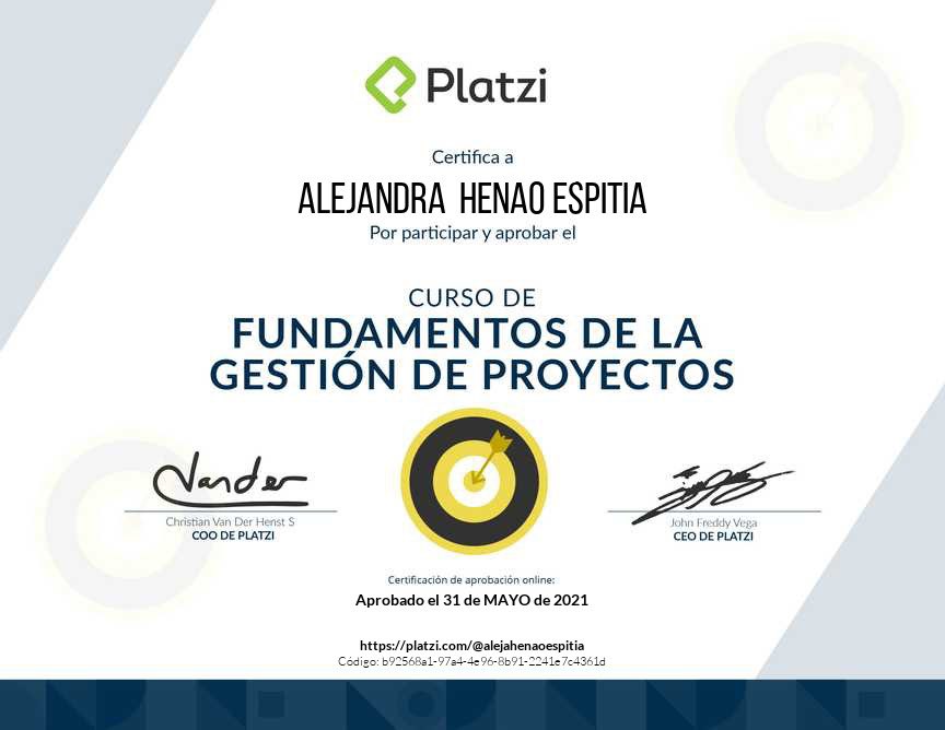 Aastronautgirl's tweet image. Excelente curso para iniciar y afianzar los conceptos básicos de la gestión de proyectos

Al día con el reto de #ProjectManagementProgram de @platzi 💚 @bellarevalo