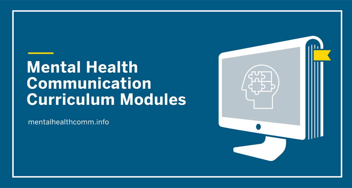 uthealthcomm's tweet image. With support from @HoggFoundation , we created several engaging, evidence-based curriculum modules to educate journalism &amp;amp; pre-med students on #mentalhealth &amp;amp; #healthcomm.

Download the free curriculum materials at mentalhealthcomm.info

@DellMedSchool @UTexasMoody