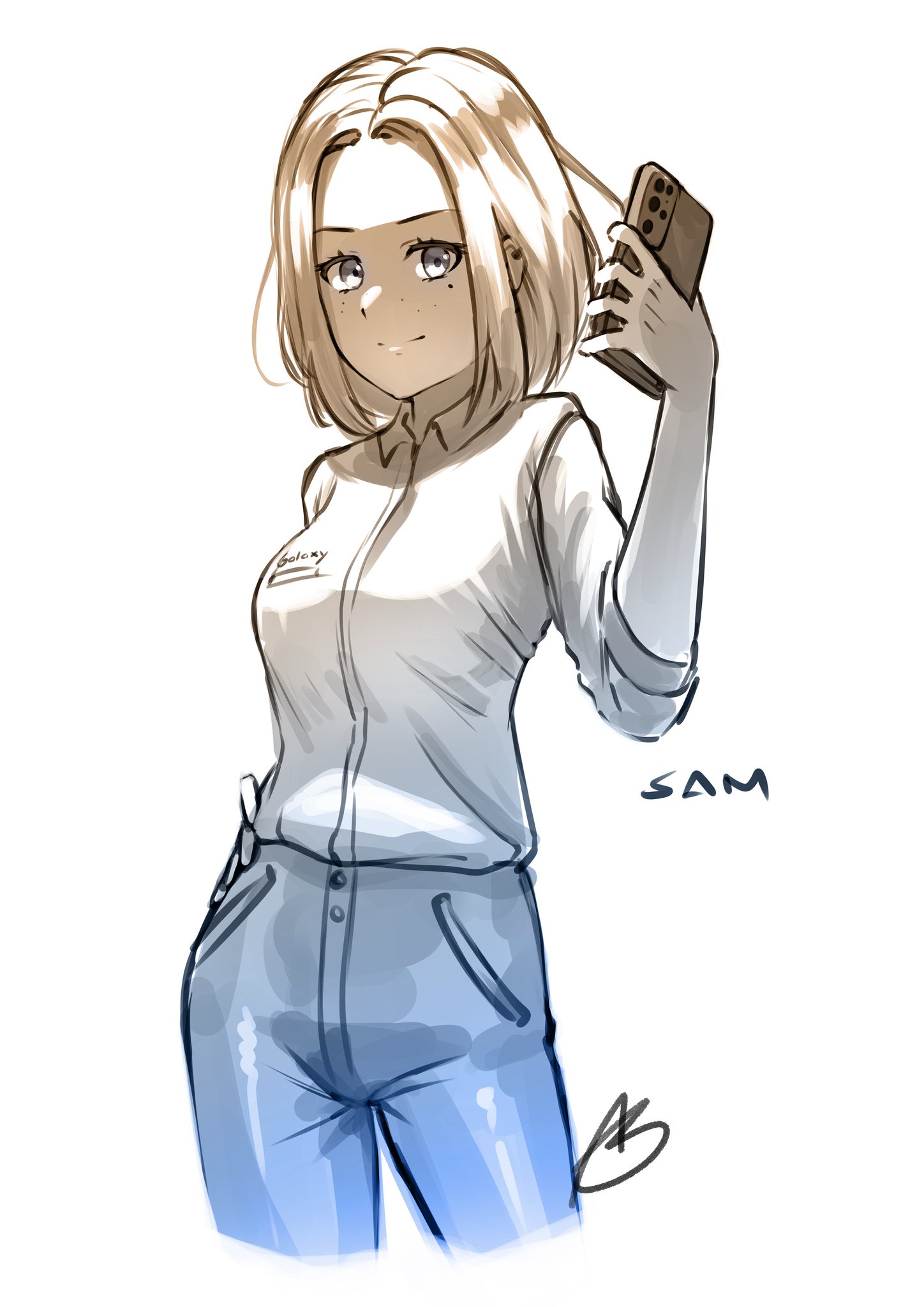 samsung sam (samsung) drawn by jan_azure