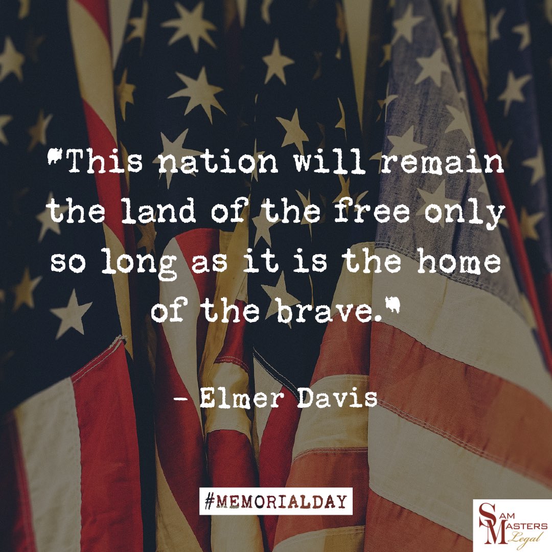 SamMastersLegal's tweet image. Remembering and honoring our heroes this #MemorialDay