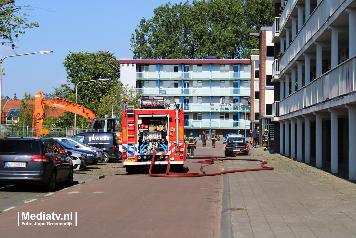 Melding brandweer Brandsmastraat Gouda