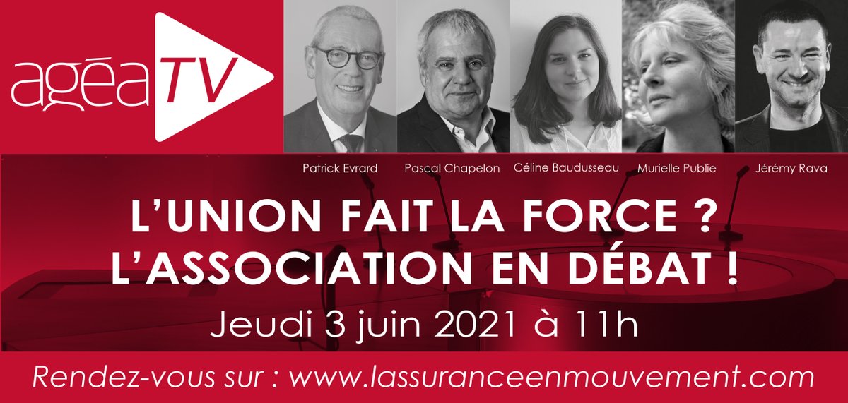 RDV jeudi 3 juin à 11H pour notre ageaTV dédié à l'#association Les bonnes pratiques liées au passage au mode associatif vous seront dévoilées nous aborderons également les points bloquants. RDV sur bit.ly/3p4FjnI