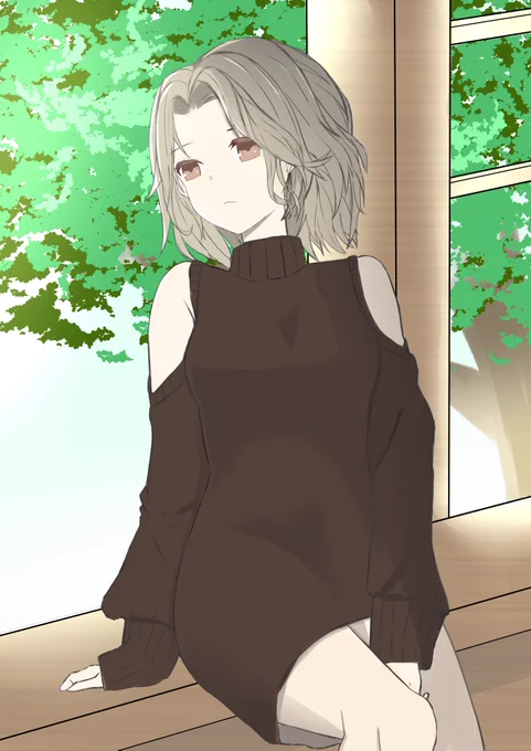 三枚目!福良雀さんなんか男描くときとクオリティの差ができてきて悲しくなってきた・・・今回は背景も簡単に描いてみました!明日も頑張ります! 