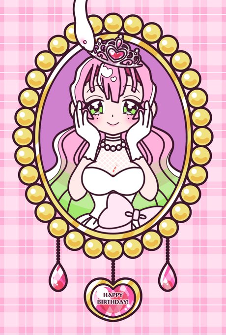 かなえさんがTwitterに投稿した甘露寺蜜璃(鬼滅の刃)のイラスト。