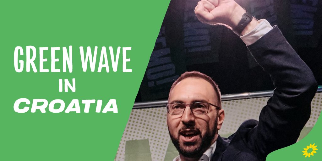 europeangreens's tweet photo. There's a #GreenWave in Croatia! 🇭🇷💚🌊

@ttomasevichr of @mozemohr was elected this weekend as the first Green Mayor of Zagreb, following a campaign on green reconstruction and a promise to end corruption.

Congratulations also to Suzana Jašić, the new Green mayor of Pazin! https://t.co/KgTSvk0Lhk