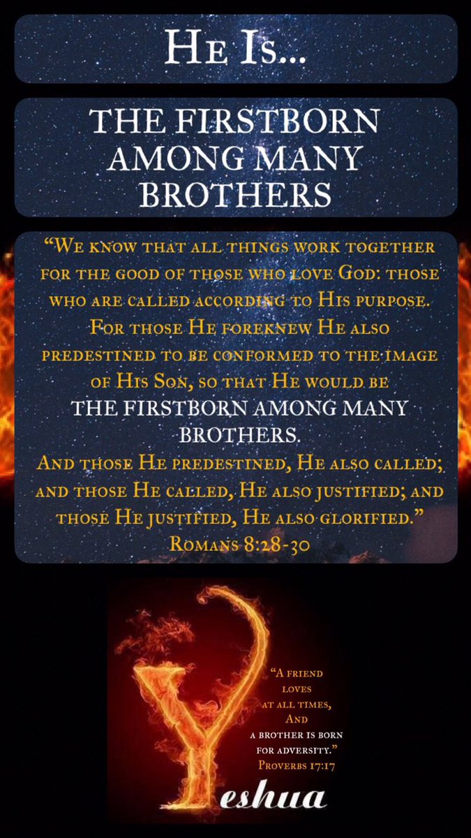 bbbthatsright's tweet photo. He Is... (Part 26):
https://t.co/yfy9cpfKDv
#YHWH #Yeshua #Yahweh #Jesus #Salvation #LordOfAll #TheFirstbornAmongManyBrethern #Love #TheWord #GodsAnointed #MatthewOne21 #Faith #Christian #GodIsLove https://t.co/wrWMIFOoJx