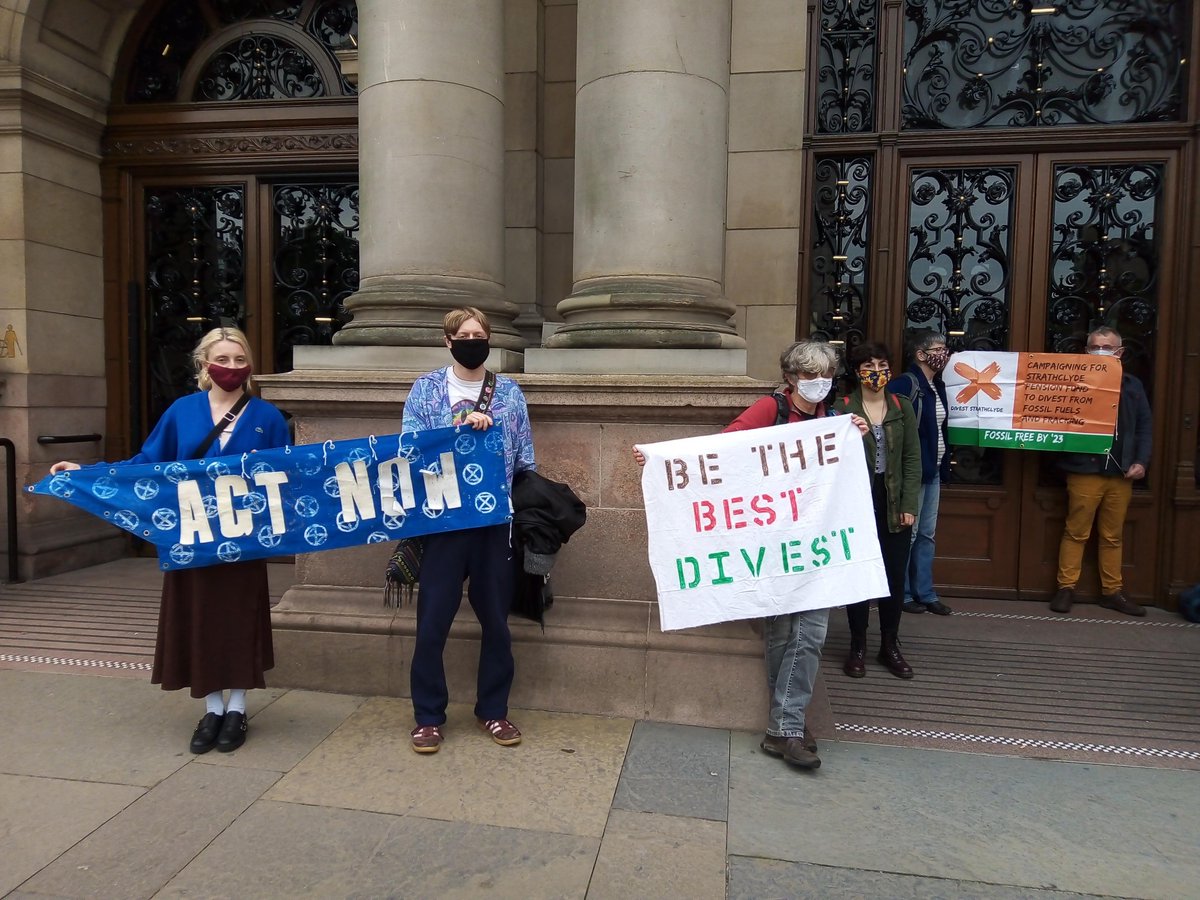 islamaryscott's tweet photo. Strathclyde Pension Fund invests over £500m in co.s which fuel climate catastrophe & risk worker's pension money. @GlasgowCC
Pension Committee could decide to start divesting from fossil fuels. Will they be #Fossilfools or #climateowls 🦉? #PlanToDivest before #COP26 @DivestSPF https://t.co/uH6UfP9ypw