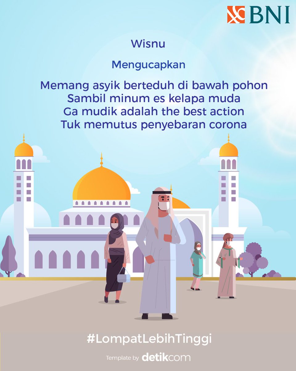 wsnaant's tweet photo. Memang asyik berteduh di bawah pohon
Sambil minum es kelapa muda
Ga mudik adalah the best action
Tuk memutus penyebaran corona

@BNI @detikcom
#LompatLebihTinggi #LebaranBNIxdetik https://t.co/86Y3aceHGW