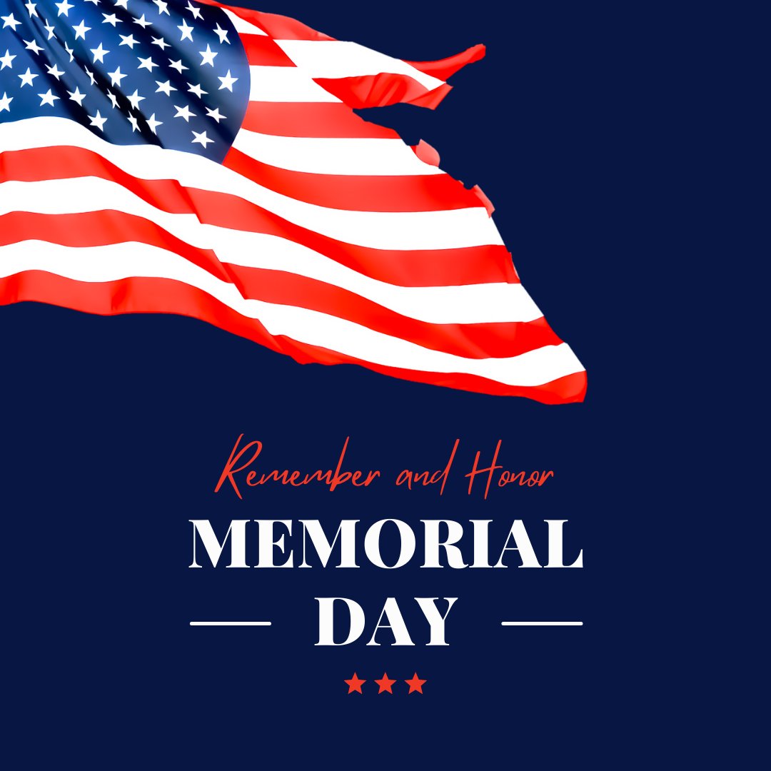 This Memorial Day we honor those who made the ultimate sacrifice in service to our country and to their families! 💙🎇❤

Memorial Day is a great day to enjoy time with friends and family, but to also remember those who gave their lives for our freedom.