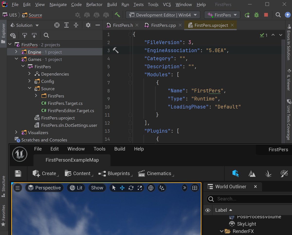 JetBrainsRider's tweet image. #RiderForUnrealEngine now works with Unreal Engine 5! 🎉 blog.jetbrains.com/dotnet/2021/05… #UnrealEngine5 #UnrealEngine #gamedev