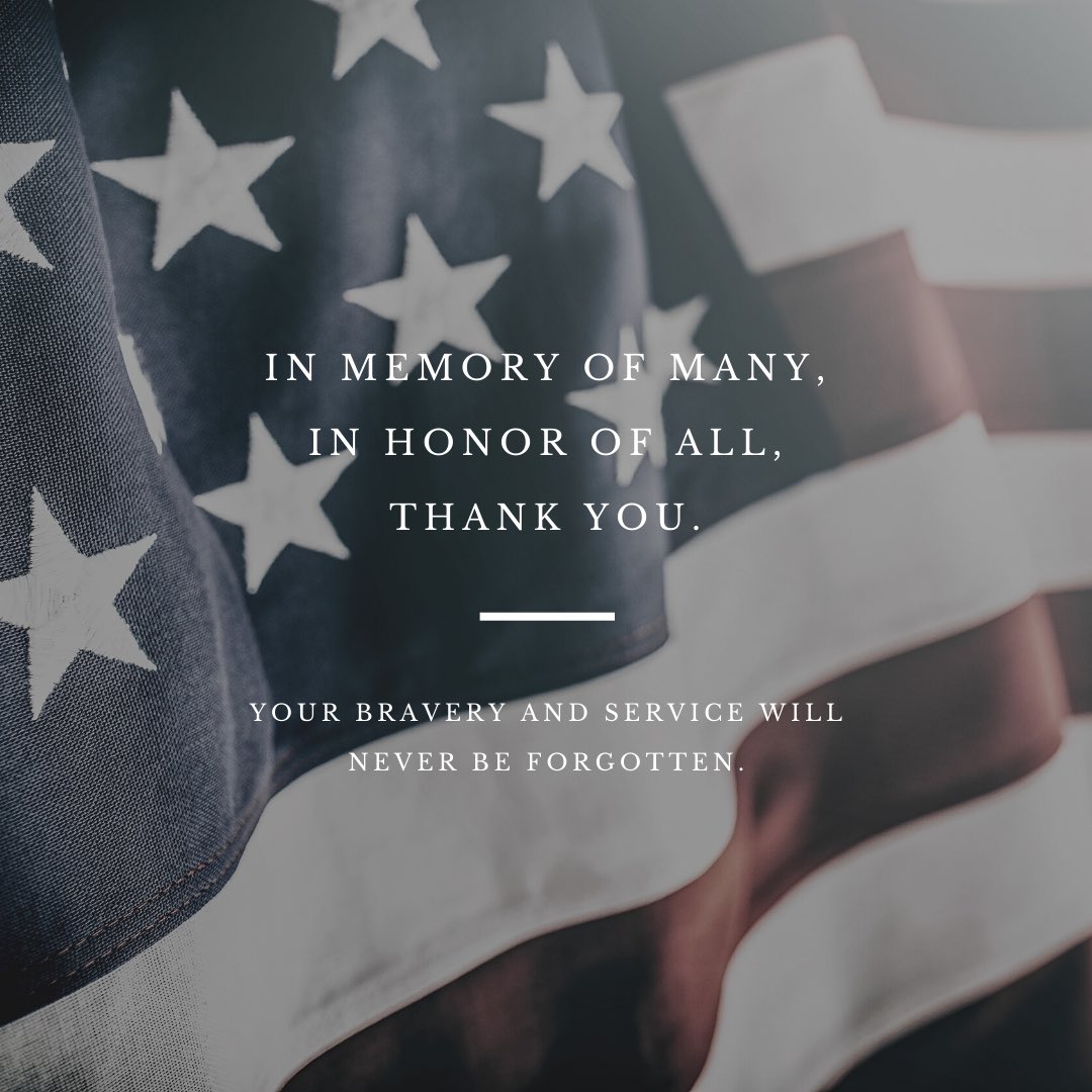 Today we remember all those who gave their lives in service of their country.

#memorialday