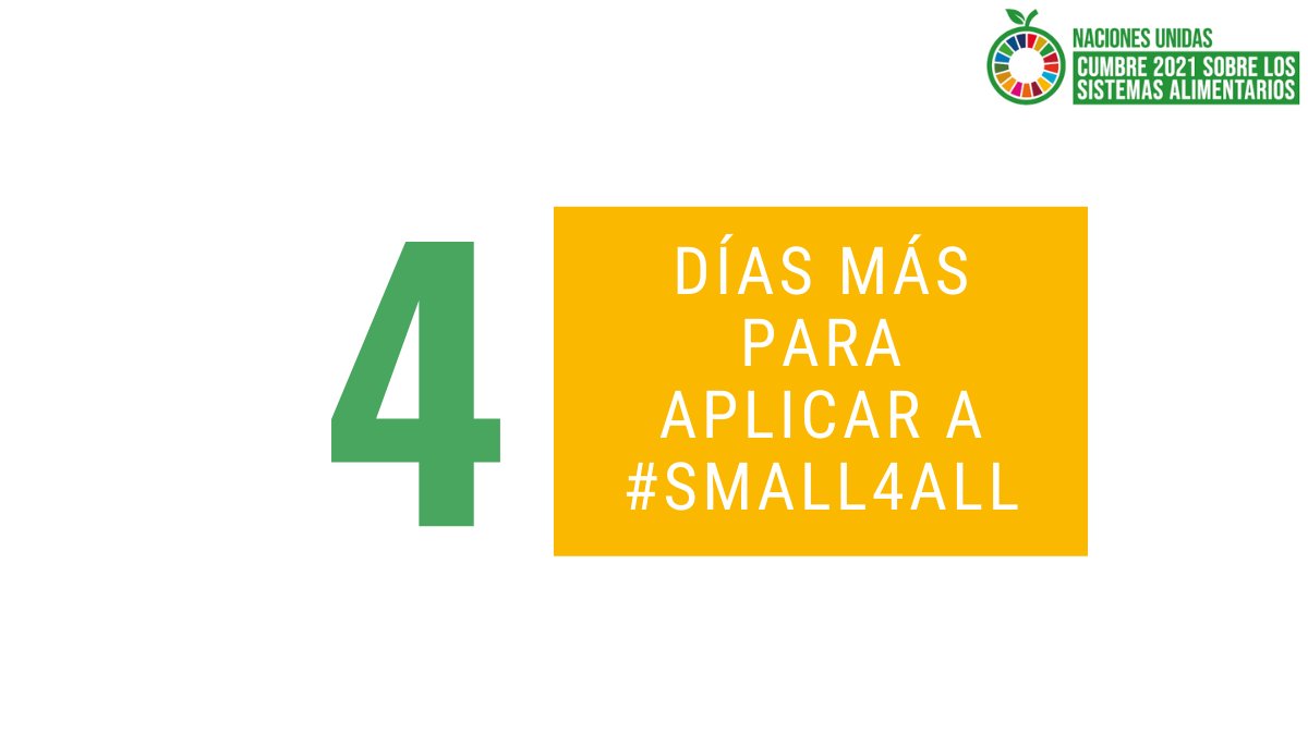 VC4A_Latam's tweet photo. Las #PYMES son cruciales para los #SistemasAlimentarios al proveer alimentación a personas y sus comunidad a nivel global
Dale la oportunidad a tu empresa a ser reconocida por la Cumbre @FoodSystems al aplicar #Small4All
Fecha de cierre: 4 de junio
https://t.co/bSuGQviNKy https://t.co/kehYPsu80Q