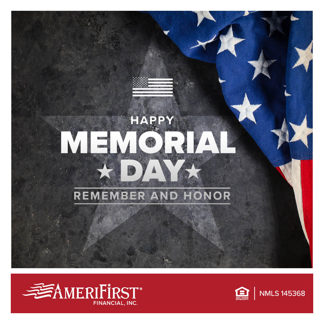 AmeriFirstFin's tweet photo. Land of the free, because of the brave! Today we honor those who have given their lives to defend this country and our freedom.  Happy Memorial Day! 🇺🇸

#HappyMemorialDay #AmeriFirstFinancial #MoreThanAMortgage https://t.co/ljdHE0tZGm