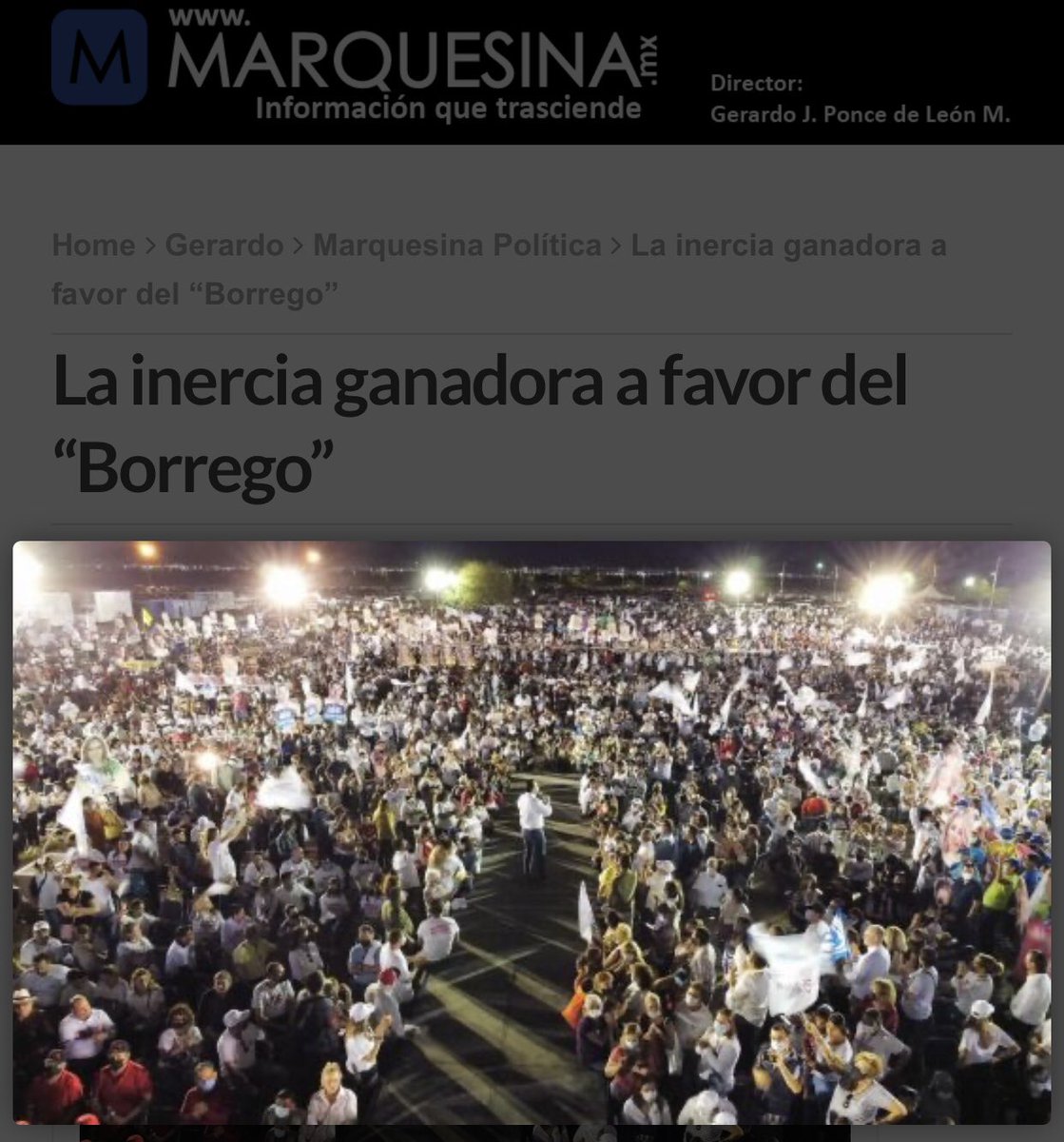 DoctorShivago's tweet photo. LA INERCIA GANADORA A FAVOR DEL “BORREGO” https://t.co/BFuiHmvnjH @nonoacosta @bereaguilarv @DALBA67 @russocamou @luisbrbn @hberhuer @hectoiiirbust @kioscomayor @klaudiagiron @GiOGleZ @CARLOSEES @JCBadilla69 @alfredosalpa68 @juanpueblo2012 @SonoraCumplido @progresason @sari0311 https://t.co/As6pOnsq6j