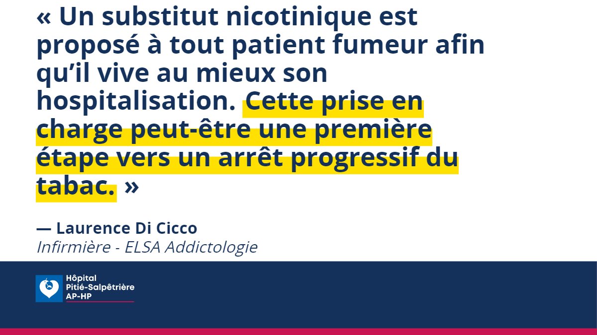 HopPitieSalpe's tweet image. [EVENEMENT🗓️] #JournéeMondialeSansTabac, A l’hôpital #PitiéSalpêtrière, tout patient fumeur hospitalisé se voit proposer un substitut nicotinique @APHP. ℹ️ Pour en savoir +: bit.ly/2TqPSpu
#Tabac #JMST2021 #WorldNoTobaccoDay