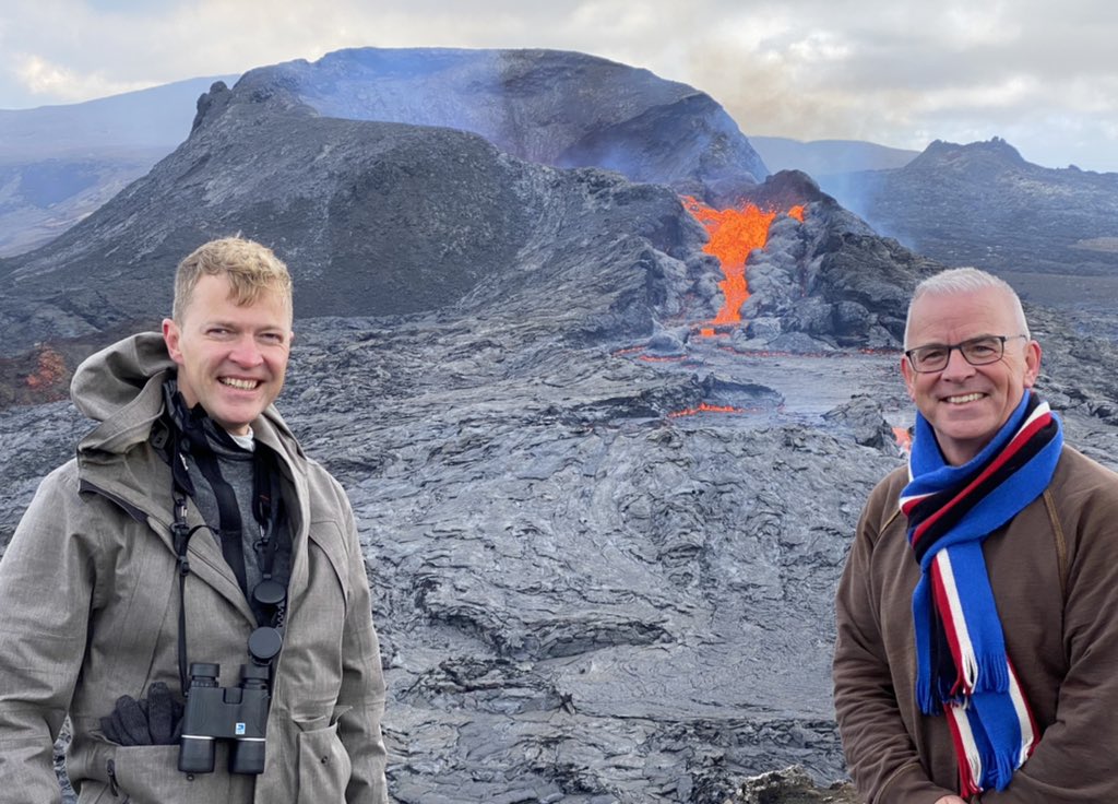 paul_barlow's tweet photo. An exciting day with an early start visiting the #Geldingadalir #volcano in #Iceland to see the #eruption with @traumagasdoc and @ragnarjo. #fagradalsfjall #volcaniceruption #lava #magma #lavafields #Grindavik #vulcanology #faultline #tectonicplates https://t.co/xhqysecEH9