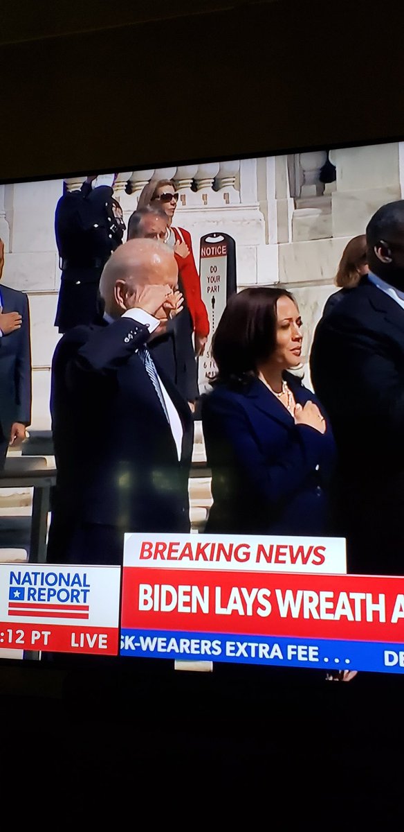 Will someone please teach Joe Biden a proper salute!