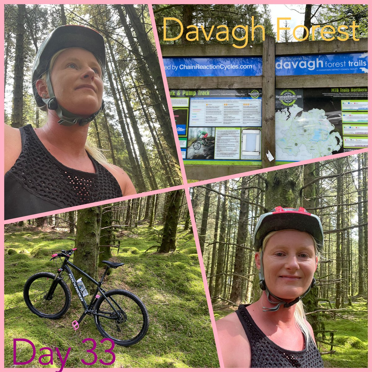 hurdler400m's tweet photo. Day 33 on MTB at Davagh Forest. Really enjoyed cycling out in nature through the forest. Lovely spot!! Great day with @rkennedy75 @calvinkennedy2011 @lukaskennedy2012 #mtblife #mtbnewbie #mtbuk #davaghforest #familytime #funwithmyboys #makingmemories https://t.co/mMMbkZ13QE