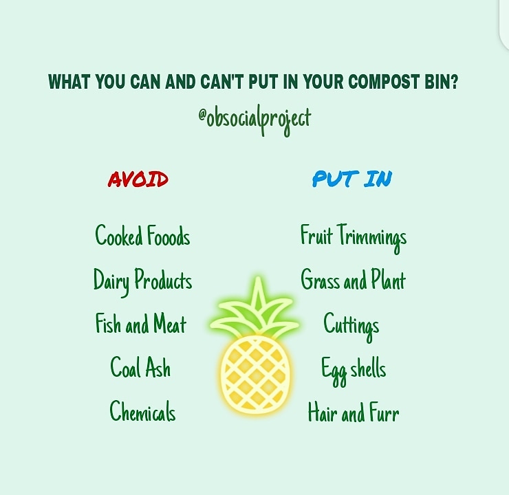OBsocialproject's tweet photo. Do and Don't in composting! 
PROJECT ORGANIC BLISS 🍀
@OBsocialproject #CleanAndGreenPakistan #socialactionproject #composting #zerowaste #health #organic #recycle #reuse #reduce #foodwaste #environment #sustainable #chemicalfree #ecofriendly #environmentadvocate
#wastemanagement https://t.co/RnFWazYqfd
