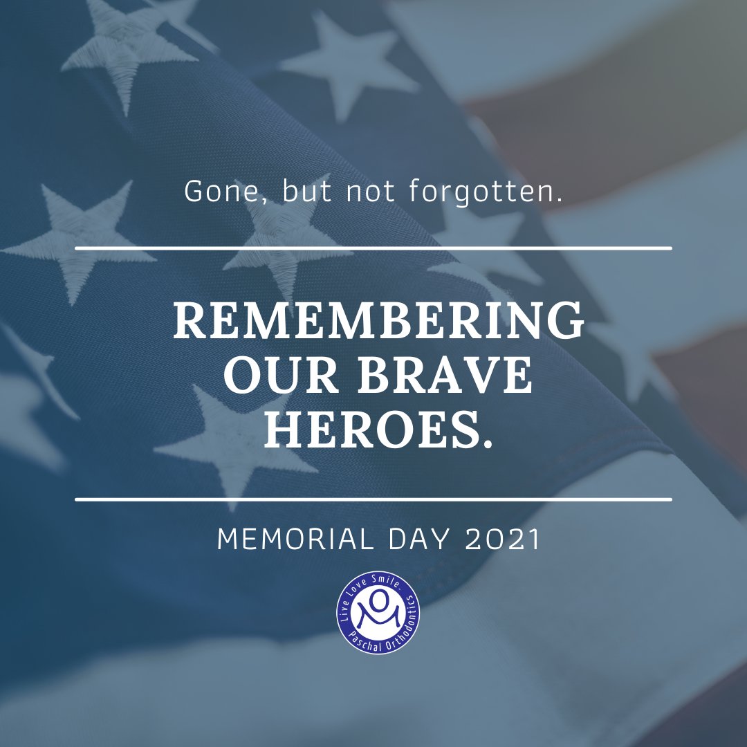 We are closed today to honor the men and women who so selflessly gave the ultimate sacrifice for our freedoms. We thank and remember those today. ❤️💙🤍 Gone, but not forgotten!
#paschalortho #paschalfamily #closed #memorialday #thankyouheroes #honorourheroes