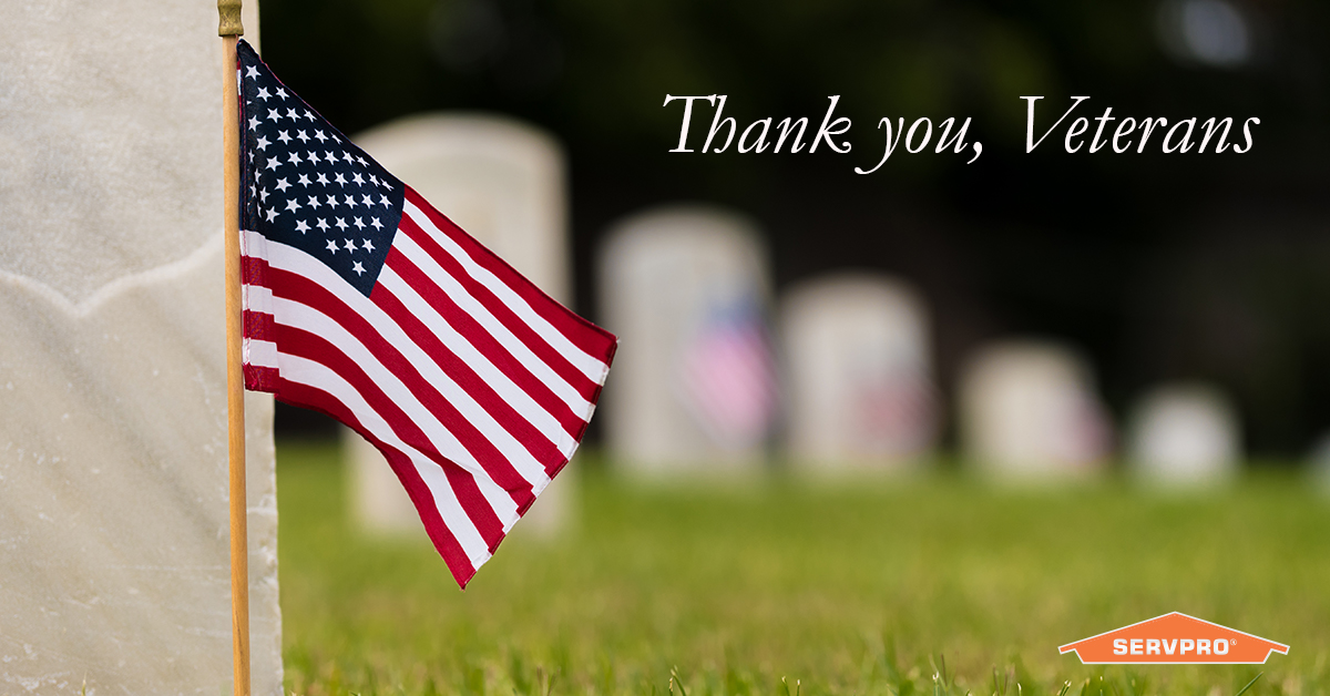 Today, we honor the men and women who gave their lives fighting for our great country. Thank you from all of us at SERVPRO to those who made the ultimate sacrifice to protect us and our freedoms. #memorialday