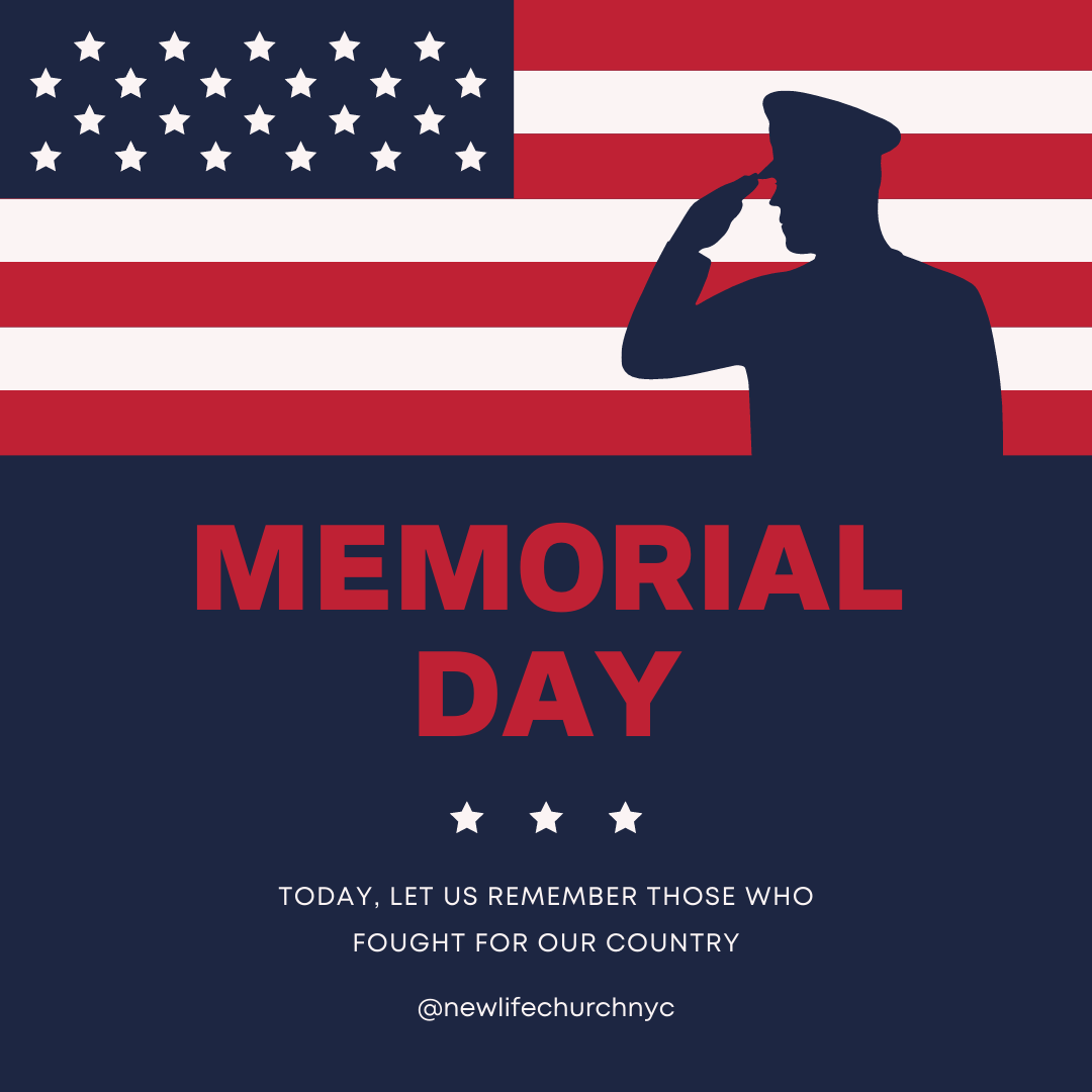 NewLifeChurchNY's tweet photo. Today we remember the men and women who died while serving inthe United States military. With honor and gratitude, we remember! #MemorialDay https://t.co/OhgIoIfpJW