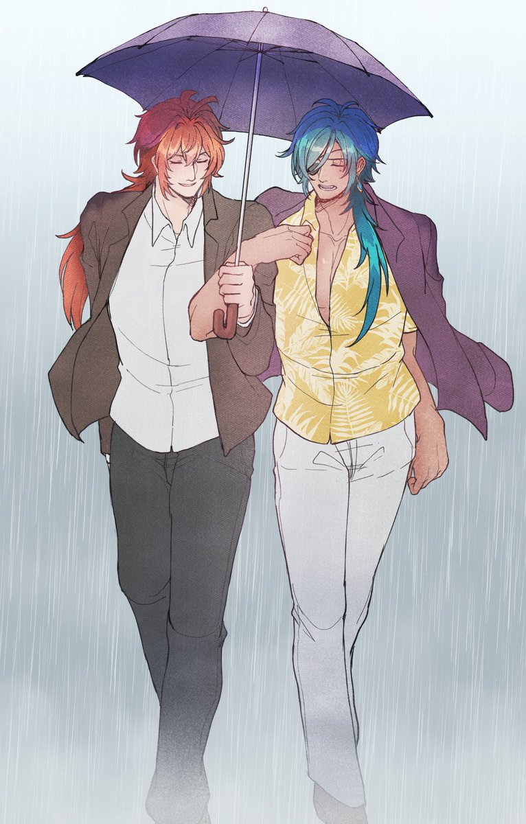 hellllbrother's tweet photo. 雨  // ディルガイ https://t.co/cXvtjIsJoS