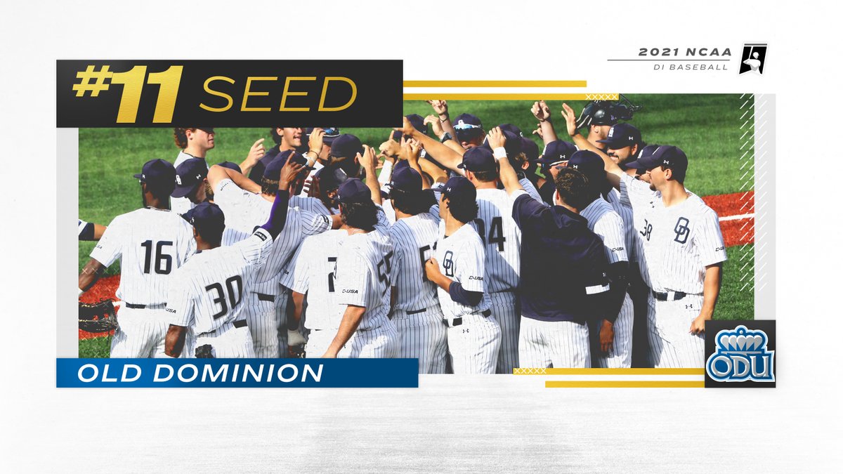 NCAABaseball's tweet photo. #11 NATIONAL SEED

⚾️  @ODUBaseball ⚾️

#RoadToOmaha https://t.co/3shyvDiBXu