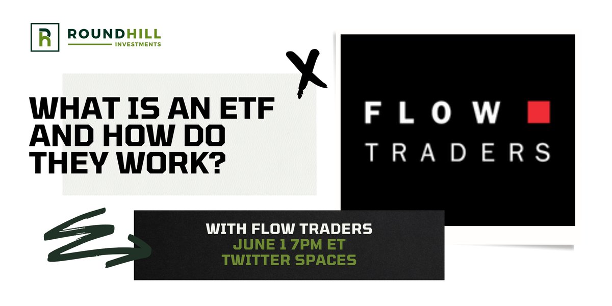 roundhill's tweet image. Join us on Twitter Spaces on June 1st at 7PM ET for a conversation on ETFs with Flow Traders! 

Flow Traders is a leading global market maker and proprietary trading firm specialized in exchange traded products.