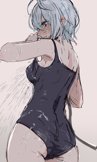 お題箱より、スク水の隙間でシコられる🐬ちゃん(事後) 