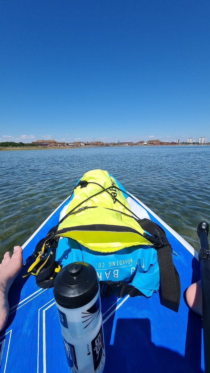 AlphaIIZeta's tweet photo. Morning bike ride then out again on the river Alver, stopped off for a scenic lunch as well  🏄‍♂️ #twobarefeet #riverAlver #spinnakertower https://t.co/rU1tFmhQrQ