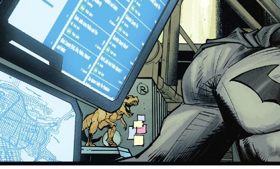 In my head, Batman is a Dino lover, don't know what happened to the big T-rex but I got to do at least a small T-rex somewhere in the new Batcave🦖🦕♥️ 