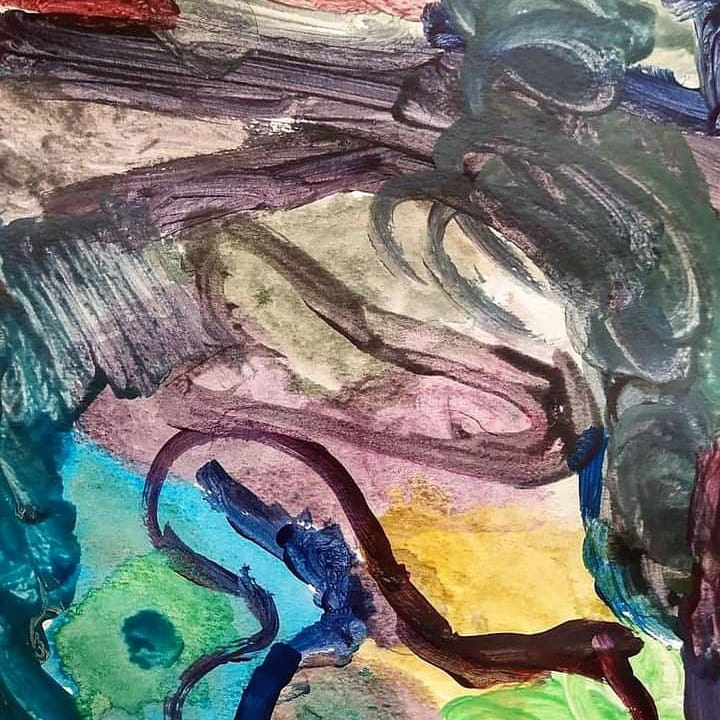 MuseeMobile's tweet photo. Expérimenter la peinture, ses couleurs et ses mélanges, se libérer des formes connues ! Début de semaine en compagnie de #AntoineAguilar pour les élèves des écoles Giono et Surcouf de #CarriereSousPoissy dans la @GPSO_SeineOuest et reprise du programme #ObjectifTerre ! https://t.co/tc1kfMqxMJ