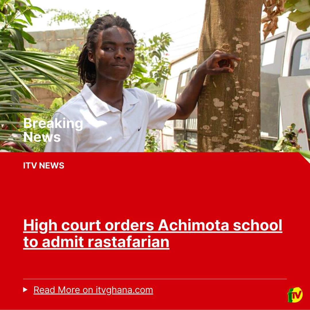 High court orders Achimota school to admit Rastafarian  congratulations..🔥🔥🔥#AfricanHistoryClass #Taxidriveshow #blackpot <a href="/Blakkrasta/">BLAKK RASTA</a> <a href="/kwame_agyei/">Daniel Kwame Agyei 🤓</a> <a href="/nat_ebube/">𝑵𝒂𝒕 𝑬𝒃𝒖𝒃𝒆 𝑫𝒊𝒌𝒆 🇬🇭</a> <a href="/EugenPeprah/">Eugene & Eugenia N-Peprah💧🇬🇭(Kuchoko For Life)</a> <a href="/RastaKwadzo/">Kwadzo Rasta Baron</a> <a href="/RasTbcOfoe/">Ras Tbc Ofoe</a> <a href="/TestamentGh4/">TESTAMENT GH</a> <a href="/larrykreal/">Larry king Lawrence Avorgbedor</a> <a href="/BORBOR_SLY/">BORBOR_SLY(THE RICE 🍚 SELLER INSIDE TESHIE PENNY)</a> @The_Evangelist3 <a href="/Teejay63/">Tee Jay</a> <a href="/zylofon1021fm/">ZYLOFON FM</a>