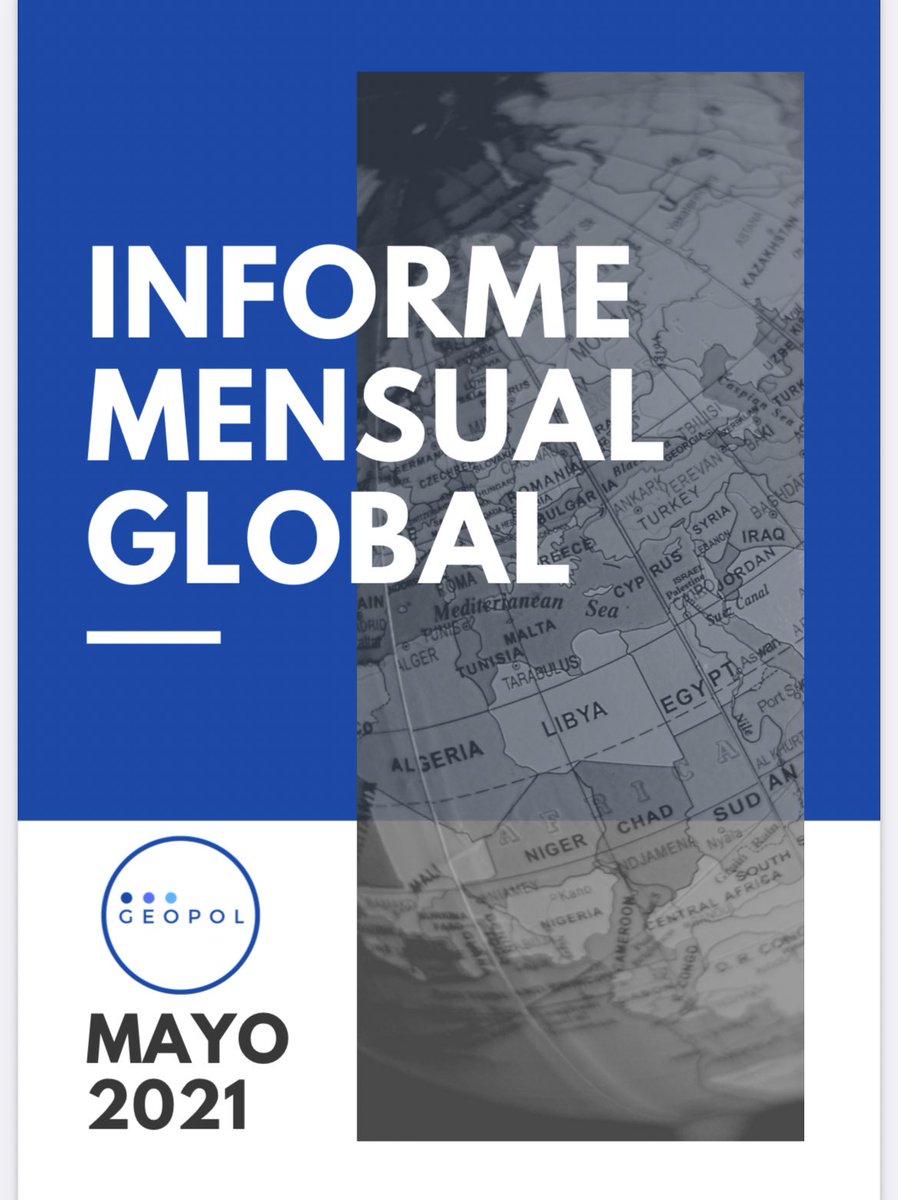 🤩No queríamos despedir mayo sin traeros una de las novedades de <a href="/Geopol21/">GEOPOL 21</a> 

🗞Con el trabajo de todos los Investigadores Principales anunciamos el primer Informe Mensual Global (IMG).

👉¡Descubre cada mes las claves del mundo! geopol21.com/2021/05/31/inf…
