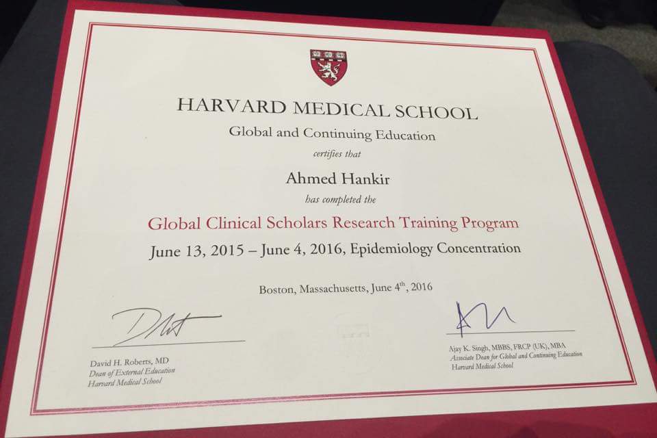 harvard medical diploma