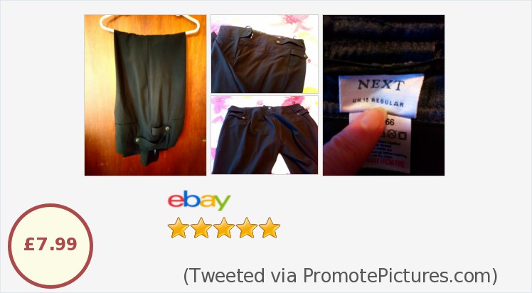 BelindasHandbag's tweet photo. Womens Black Work Trousers by Next Size 18 Plus Size | eBay #next #workpant
https://t.co/cdz2LAoMpj
(Tweeted via https://t.co/6buUpFdRmK) https://t.co/rYV6Mnigo4