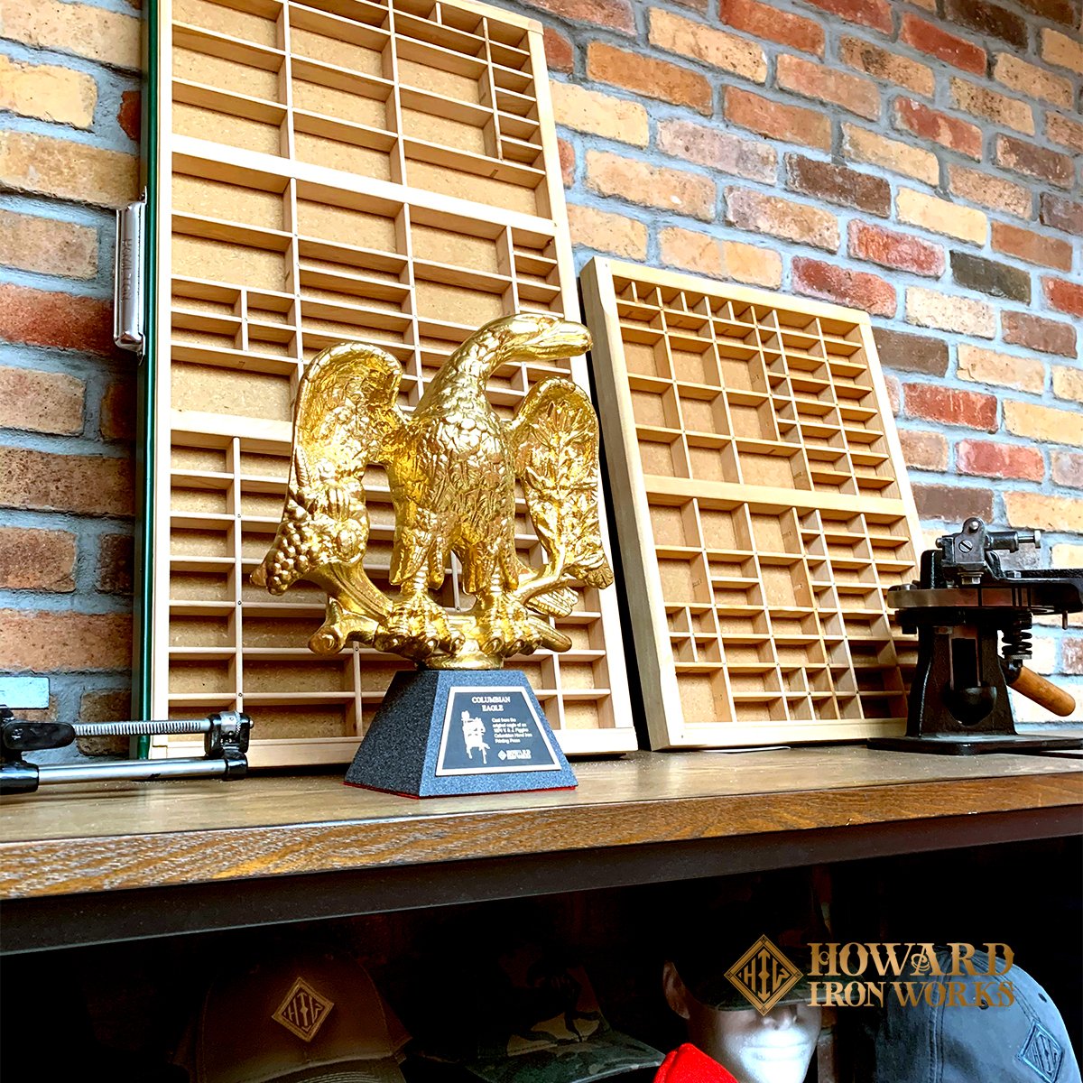 HowardIronWorks's tweet photo. Another weekend project completed – a pair of 2/3 #California Type Cases by #ThomsonCabinet Co., Ludington, MI, saved &amp; restored. One was oiled, one left au naturel, now join a restored #Hamilton Full California Case at the Museum Store. #printinghistory #letterpress #jobcase https://t.co/al2fvUKUhw