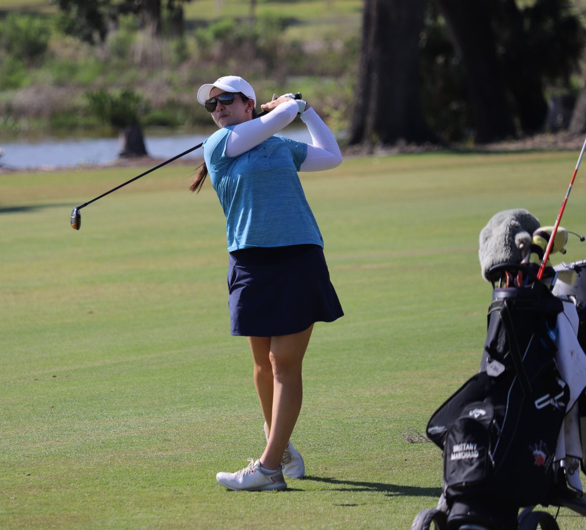 Another week complete on @ROAD2LPGA , just me and my four wheeled caddy 😎! Time to work on some putting to get ready for the next! <a href="/PUMAGolf/">PUMA Golf</a> <a href="/OfficialMauiJim/">Official Maui Jim</a> @thegolfcanada