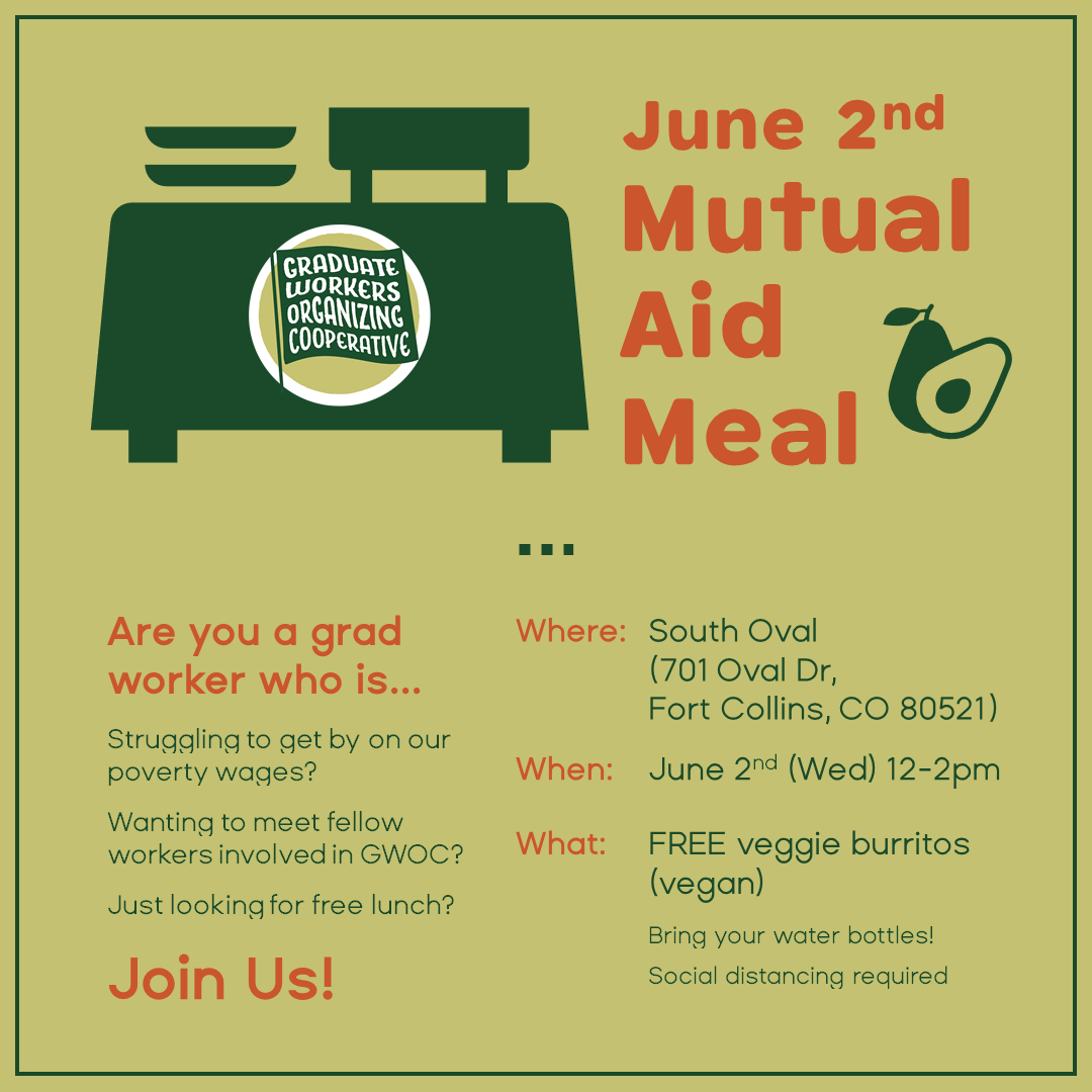 UCWCSU's tweet photo. Free lunch alert! Come grab some food this Wednesday 12-2pm on oval and chat with GWOC members. Spread the word :)  WE take care of us ✊✊✊ https://t.co/RZ4vXwagL4